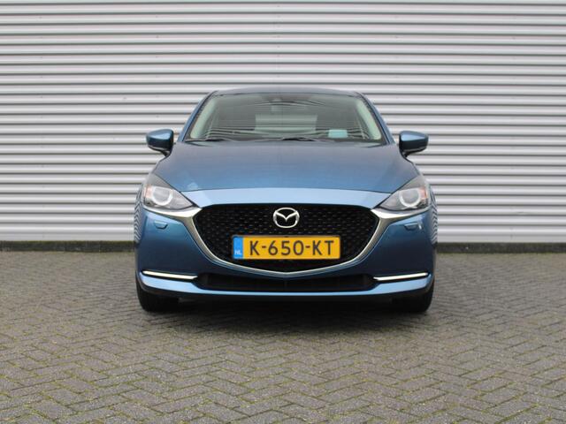 Mazda 2 1.5 Skyactiv-G Luxury | Stuur-/stoelverwarming | Camera | Clima | Dodehoek detectie | 16" LM | HUD | LED | Navi | Cruise | Carplay |