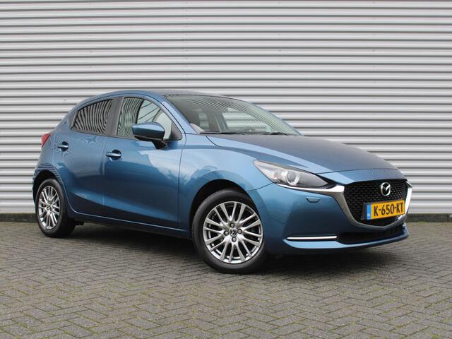 Mazda 2 1.5 Skyactiv-G Luxury | Stuur-/stoelverwarming | Camera | Clima | Dodehoek detectie | 16" LM | HUD | LED | Navi | Cruise | Carplay |