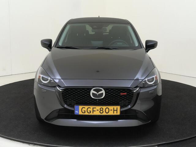 Mazda 2 1.5 e-SkyActiv-G 90 Homura Aka | airco automatisch | Apple Carplay/Android | cruise control | dodehoek detectie | lederen interieurdelen | LED koplampen | lederen/stof bekleding | lichtmetalen velgen 16" | rijstrooksensor met correctie | voorstoelen verwa