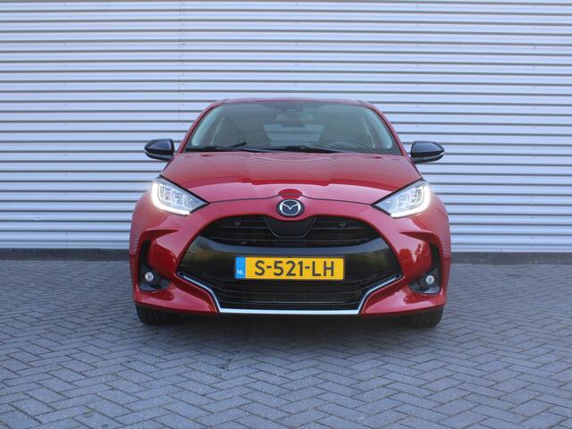 Mazda 2 Hybrid 1.5 Select | Trekhaak | Stuur-/stoelverwarming | Camera | HUD | Inductielader | Dodehoek detectie | Cruise adapt. | Clima | 16" LM |