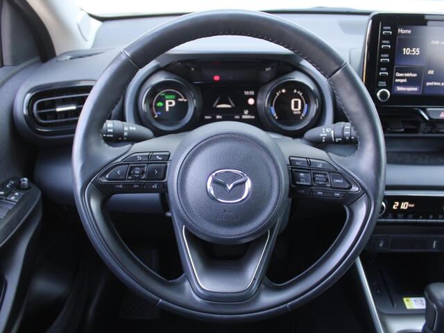 Mazda 2 Hybrid 1.5 Select | Trekhaak | Stuur-/stoelverwarming | Camera | HUD | Inductielader | Dodehoek detectie | Cruise adapt. | Clima | 16" LM |