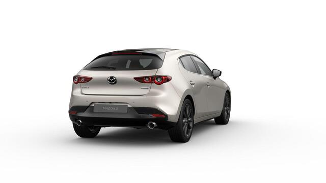 Mazda 3 Hatchback e-Skyactiv X 186 6AT Nagisa | 7-inch digitale meterset | Achteruitrijcamera | Active Driving Display (ADD), projectie in de voorruit: kleuren head-up display met belangrijkste rij-informatie