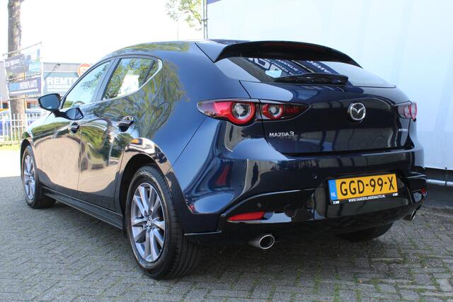 Mazda 3 2.0 e-SkyActiv-G M Hybrid 122 Airco, PDC achter, navigatie, AppleCarPlay/AndroidAuto, head-up display,
