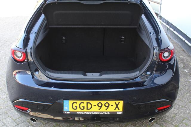 Mazda 3 2.0 e-SkyActiv-G M Hybrid 122 Airco, PDC achter, navigatie, AppleCarPlay/AndroidAuto, head-up display,