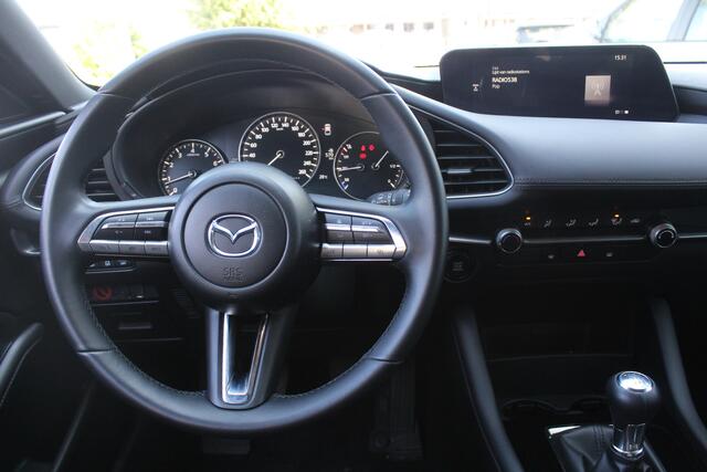 Mazda 3 2.0 e-SkyActiv-G M Hybrid 122 Airco, PDC achter, navigatie, AppleCarPlay/AndroidAuto, head-up display,