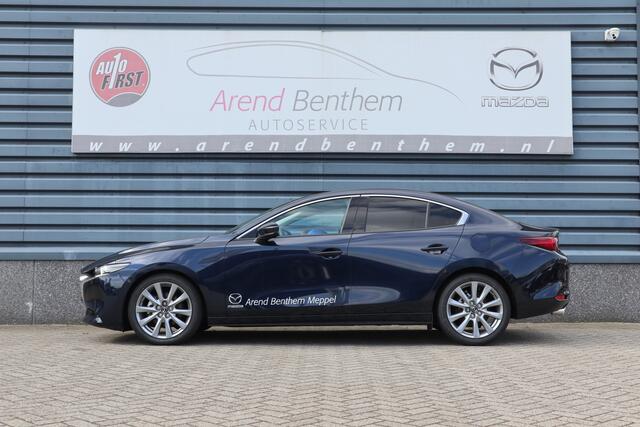 Mazda 3 2.0 e-SkyActiv-G M Hybrid 150 Exclusive-line - Demo - Zwart leer - 360 camera - 18" lmv
