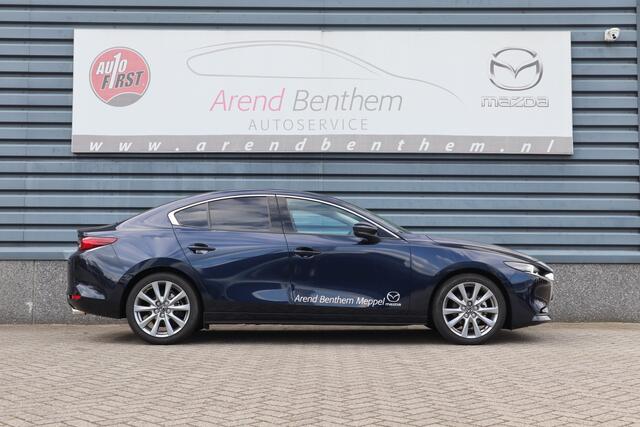 Mazda 3 2.0 e-SkyActiv-G M Hybrid 150 Exclusive-line - Demo - Zwart leer - 360 camera - 18" lmv