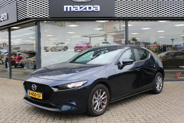 Mazda 3 HB 2.0 e-SkyActiv-G M Hybrid 122 Comfort+ Leder , Automaat, Leder, Adap.Cruise, Navi, Apple Carplay Clima, Camera, PDC, LMV 16 Inch, Stuur/Stoelverwarming