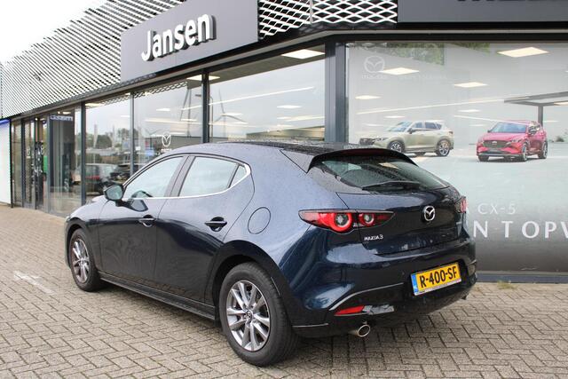 Mazda 3 HB 2.0 e-SkyActiv-G M Hybrid 122 Comfort+ Leder , Automaat, Leder, Adap.Cruise, Navi, Apple Carplay Clima, Camera, PDC, LMV 16 Inch, Stuur/Stoelverwarming