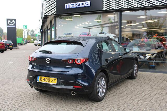 Mazda 3 HB 2.0 e-SkyActiv-G M Hybrid 122 Comfort+ Leder , Automaat, Leder, Adap.Cruise, Navi, Apple Carplay Clima, Camera, PDC, LMV 16 Inch, Stuur/Stoelverwarming