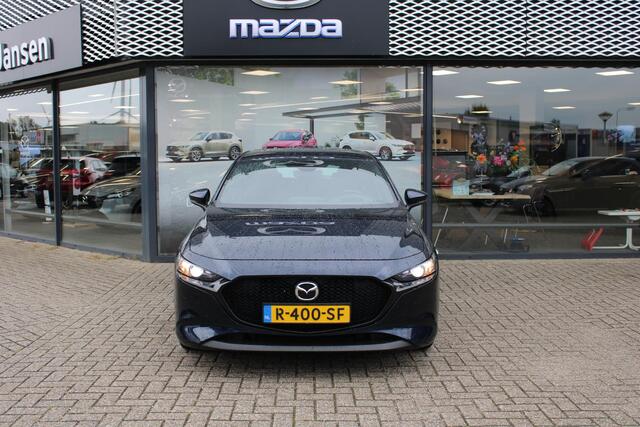 Mazda 3 HB 2.0 e-SkyActiv-G M Hybrid 122 Comfort+ Leder , Automaat, Leder, Adap.Cruise, Navi, Apple Carplay Clima, Camera, PDC, LMV 16 Inch, Stuur/Stoelverwarming