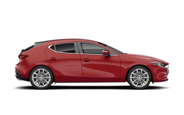 Mazda 3 Hatchback e-Skyactiv G 140 6MT Homura | 7-inch digitale meterset | Achteruitrijcamera | Active Driving Display (ADD), projectie in de voorruit: kleuren head-up display met belangrijkste rij-informatie