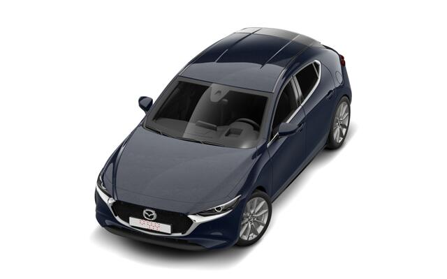 Mazda 3 Hatchback e-Skyactiv G 140 6MT Nagisa | 7-inch digitale meterset | Achteruitrijcamera | Active Driving Display (ADD), projectie in de voorruit: kleuren head-up display met belangrijkste rij-informatie
