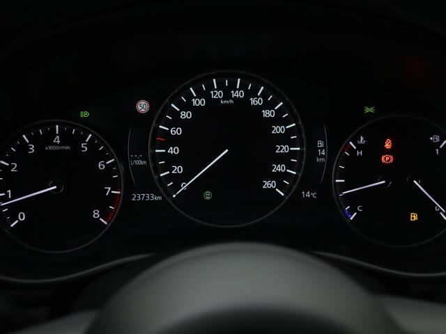 Mazda 3 2.0 e-SkyActiv-G M Hybrid 150 Exclusive-line | BOSE | Parkeersensoren | Dodehoek Ass. | LM velgen | 360 Camera | Navigatie | Stoelverwarming |