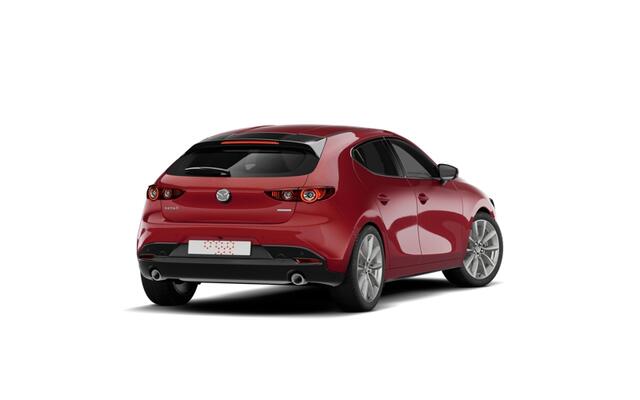Mazda 3 Hatchback e-Skyactiv G 140 6AT Homura | 7-inch digitale meterset | Achteruitrijcamera | Active Driving Display (ADD), projectie in de voorruit: kleuren head-up display met belangrijkste rij-informatie