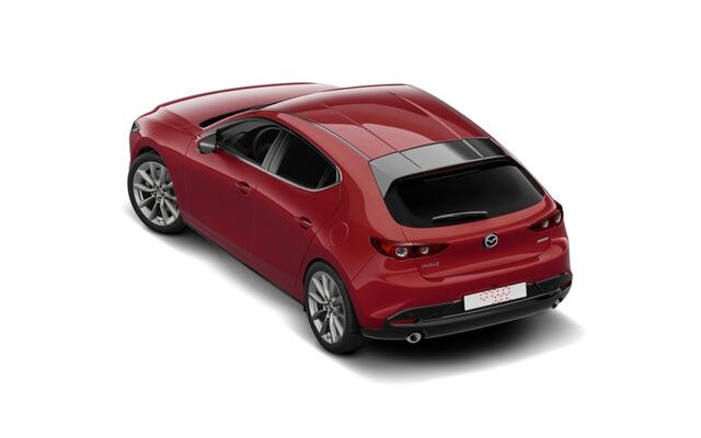 Mazda 3 Hatchback e-Skyactiv G 140 6AT Homura | 7-inch digitale meterset | Achteruitrijcamera | Active Driving Display (ADD), projectie in de voorruit: kleuren head-up display met belangrijkste rij-informatie