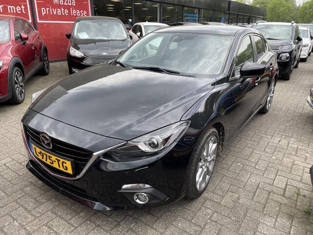 Mazda 3 2.0 SkyActiv-G 120 GT-M HB , Automaat, Trekhaak, Navi, Clima, Leder, Bose, LMV 18 Inch, PDC, Camera, Cruise, Stoelverwarming, RVM