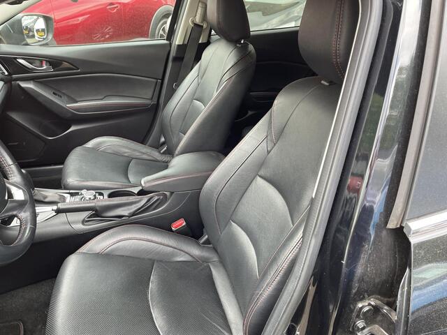 Mazda 3 2.0 SkyActiv-G 120 GT-M HB , Automaat, Trekhaak, Navi, Clima, Leder, Bose, LMV 18 Inch, PDC, Camera, Cruise, Stoelverwarming, RVM