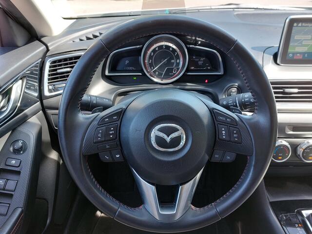 Mazda 3 2.0 SkyActiv-G 165pk Automaat GT-M 5-Deurs | Navi | BOSE Sound | Bi-Xenon | Adap.Cruise | Clima | Leder+Elek.Verstel | Keyless Entry | Schuifdak | Dodehoek+Regensensor | Pdc+Camera | 18''lm