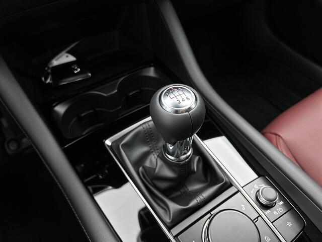 Mazda 3 2.0 e-SkyActiv-X M Hybrid 186 Takumi Sunroof Rood leer | Schuifdak | Bose