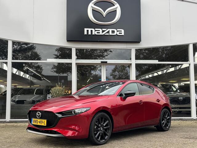 Mazda 3 2.5 e-SkyActiv-G M Hybrid 140 Homura Automaat, Navigatie, Apple Carplay/ Android Auto, Head-up, Cruise Controle Add, A.Rij-Camera, Parkeerhulp v., Stoel verwarming