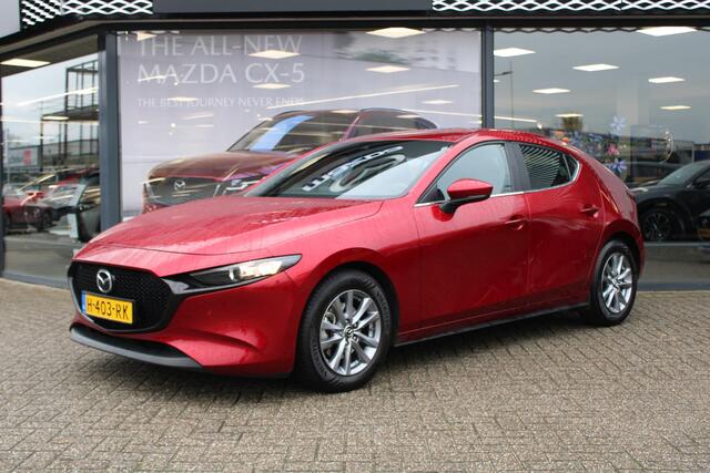 Mazda 3 HB 2.0 e-SkyActiv-G M Hybrid 122 Comfort met Bose , Leder, Bose, Adap.cruise,Navi, Apple Carplay, PDC, LMV 16 Inch, Stuur/Stoelverwarming.