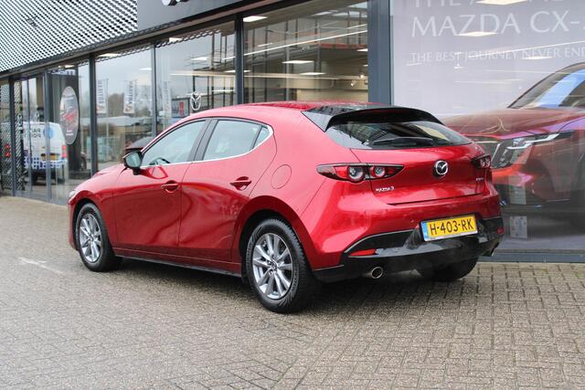 Mazda 3 HB 2.0 e-SkyActiv-G M Hybrid 122 Comfort met Bose , Leder, Bose, Adap.cruise,Navi, Apple Carplay, PDC, LMV 16 Inch, Stuur/Stoelverwarming.