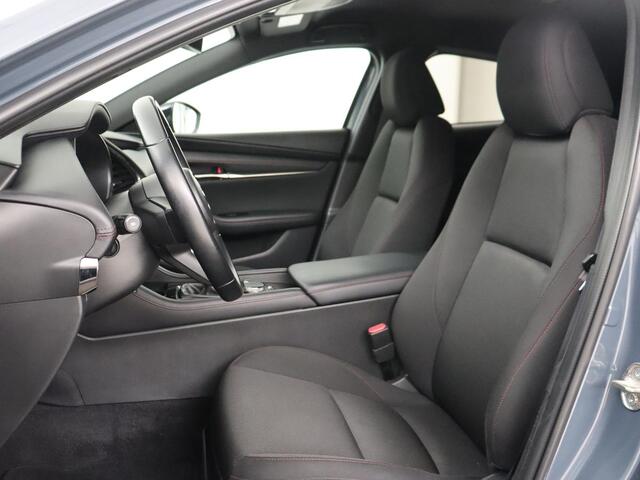 Mazda 3 2.0 e-SkyActiv-G M Hybrid 150 Homura | Stoelverwarming | Head-Up | Adaptive cruise | Camera | Carplay | Keyless | Full LED | Navigatie | Dodehoek detectie | 58.800km NAP | Origineel NL