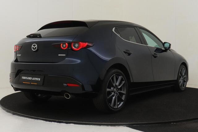 Mazda 3 2.5 E-SKYACTIV-G M HYBRID 140 TAKUMI -BOSE|360°CAM|HEAD-UP DISP.|LEDER|POWER-SEATS|STOEL/STUURVERW.|ADAP.CRUISE|BLIS|PRIVACY.GLAS|KEYLESS|18"