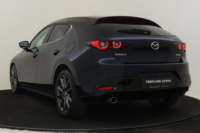 Mazda 3 2.5 E-SKYACTIV-G M HYBRID 140 TAKUMI -BOSE|360°CAM|HEAD-UP DISP.|LEDER|POWER-SEATS|STOEL/STUURVERW.|ADAP.CRUISE|BLIS|PRIVACY.GLAS|KEYLESS|18"