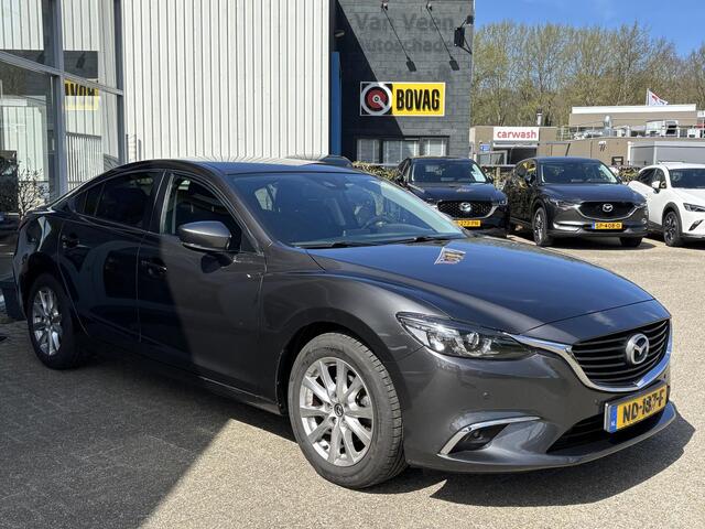 Mazda 6 2.0 SkyActiv-G 145 Skylease+ NL-Auto, Dealer Onderh., Navigatie, Apple Carplay / Android Auto, A, Rij-Camera, Stoel verwarming, Cruise Controle, Licht metaal .