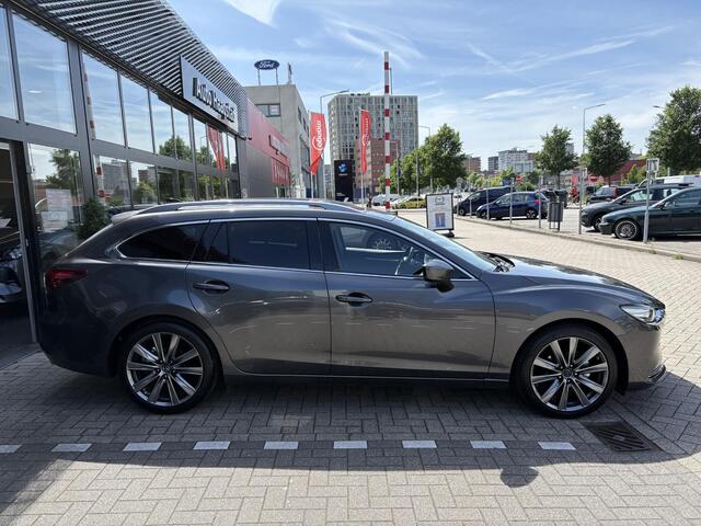 Mazda 6 Sportbreak 2.5 SkyActiv-G 194 Signature Dealer onderhouden / Sunroof / Navi / Meest luxe uitvoering!