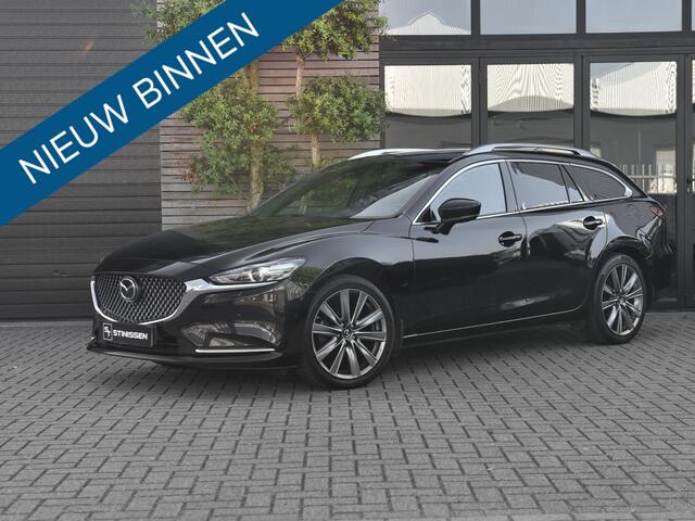 Mazda 6 Sportbreak 2.5 SkyActiv-G 194 Signature Schuifdak Trekhaak afneembaar Leren bekleding Navigatie Stoelverwarming en stoelkoeling