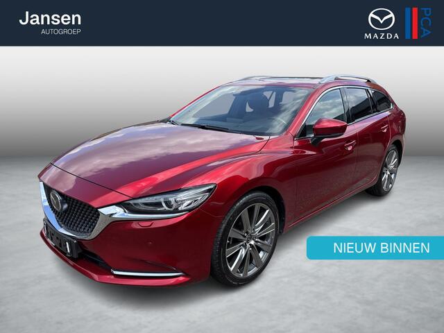 Mazda 6 Sportbreak 2.5 SkyActiv-G 194 Luxury , Automaat, Trekhaak, Schuifdak, Leder, Adap.Cruise, 360 Camera, Bose, HUD, Navi, Stoelventilatie/Verwarming