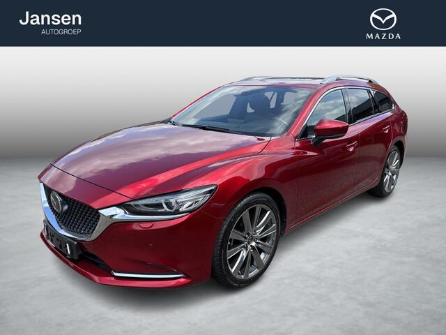 Mazda 6 Sportbreak 2.5 SkyActiv-G 194 Luxury , Automaat, Trekhaak, Schuifdak, Leder, Adap.Cruise, 360 Camera, Bose, HUD, Navi, Stoelventilatie/Verwarming
