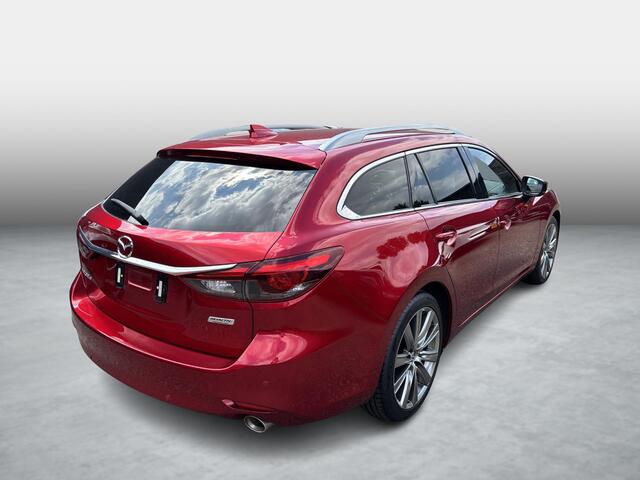Mazda 6 Sportbreak 2.5 SkyActiv-G 194 Luxury , Automaat, Trekhaak, Schuifdak, Leder, Adap.Cruise, 360 Camera, Bose, HUD, Navi, Stoelventilatie/Verwarming