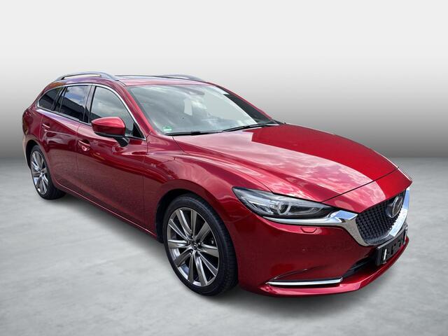 Mazda 6 Sportbreak 2.5 SkyActiv-G 194 Luxury , Automaat, Trekhaak, Schuifdak, Leder, Adap.Cruise, 360 Camera, Bose, HUD, Navi, Stoelventilatie/Verwarming