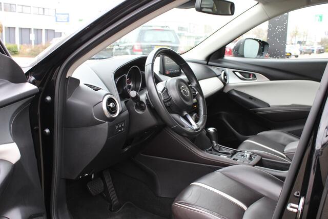 Mazda CX-3 2.0 SkyActiv-G 120 SkyLease Luxury , Automaat, Leder, Cruise, Navi, Clima, Camera, PDC, HUD, LMV 18 Inch, Stoelverwarming