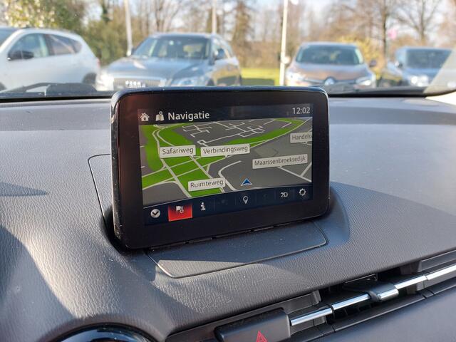 Mazda CX-3 2.0 SkyActiv-G 120pk SkyLease GT | Origineel NL | Navi | Clima | Cruise | Half-Leder | Head-Up | Keyless Entry | Pdc+Camera | Led Koplampen | Dodehoek+Rijstrooksensor | Privacy Glass | 18''lm