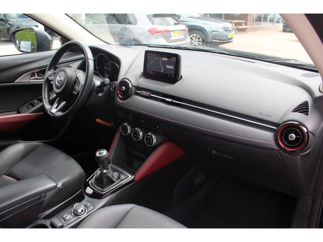 Mazda CX-3 2.0 SkyActiv-G 120 GT-M / Camera / Head-up / Half leder / 18'' / Keyless / Stoelverwarming / DAB / Cruise Control