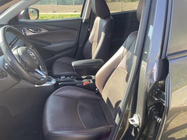 Mazda CX-3 2.0 SkyActiv-G 120 GT-Luxury Automaat, Trekhaak, LMV 18 Inch, Leder, Navi, Cruise, Airco, HUD, PDC, Camera, LKA, Stoelverwarming