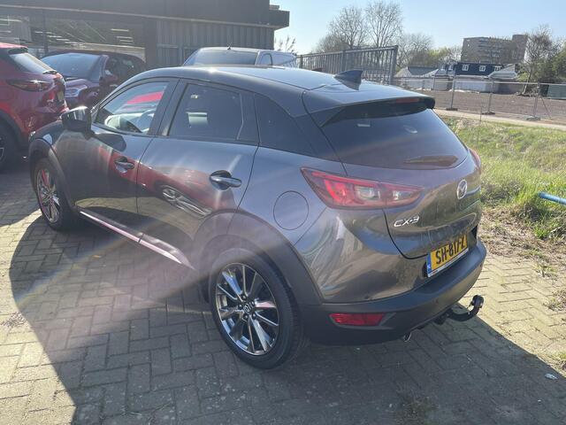Mazda CX-3 2.0 SkyActiv-G 120 GT-Luxury Automaat, Trekhaak, LMV 18 Inch, Leder, Navi, Cruise, Airco, HUD, PDC, Camera, LKA, Stoelverwarming
