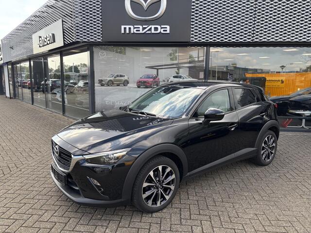 Mazda CX-3 2.0 SkyActiv-G 121 Luxury , Automaat, Wit Leder, Clima, Cruise, Camera, PDC, Navi, Apple Carplay, LMV 18 Inch, Stoelverwarming.