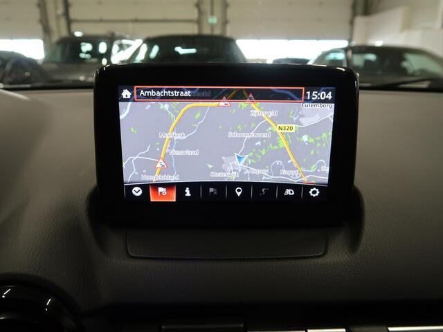 Mazda CX-3 2.0 SkyActiv-G 120 GT-M Automaat NL-Auto BOSE NAP Navigatie Head up display Camera 18 inch Sportvelgen Bose Cruise control Airco-ecc Stuurverwarming Leer Stoelverwarming