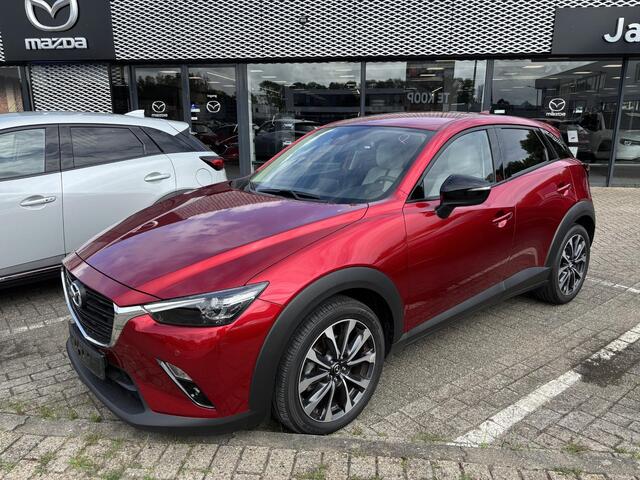 Mazda CX-3 2.0 SkyActiv-G 121 Luxury-Line , Automaat, Wit Leder, Navi, Cruise, Clima, Camera, Apple Carplay, PDC, LMV 18 Inch, Stoelverwarming