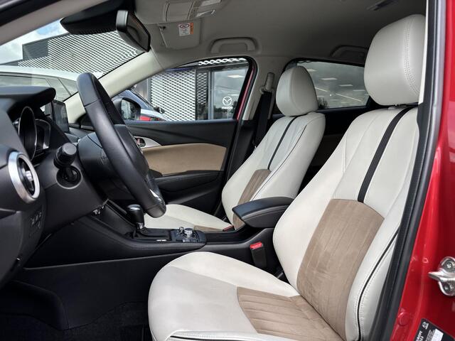 Mazda CX-3 2.0 SkyActiv-G 121 Luxury-Line , Automaat, Wit Leder, Navi, Cruise, Clima, Camera, Apple Carplay, PDC, LMV 18 Inch, Stoelverwarming