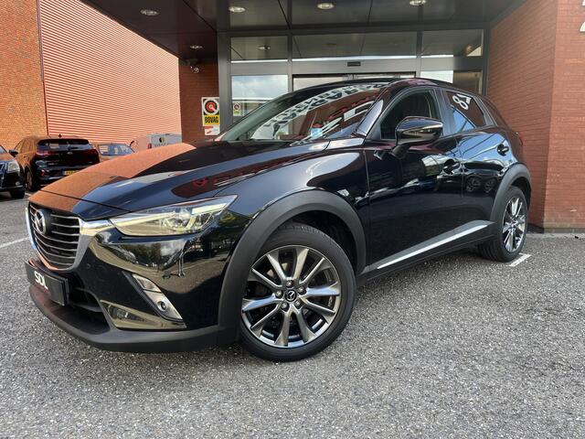 Mazda CX-3 2.0 SkyActiv-G 120 GT-Luxury // HEAD-UP DISPLAY // LEDER // ELEK. STOEL+GEHEUGEN // DODEHOEK // CAMERA+SENSOREN // NAVI //