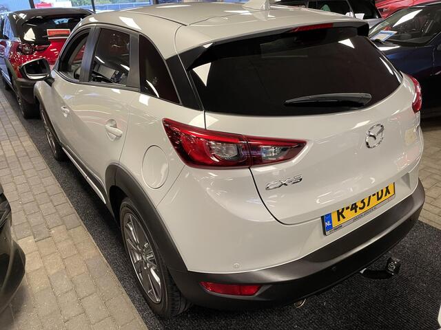 Mazda CX-3 2.0 SkyActiv-G 120 GT-Luxury , Automaat, Trekhaak, Bruin Leder, Cruise, PDC, Camera, LKA, NAVI, Stoelverwarming, HUD