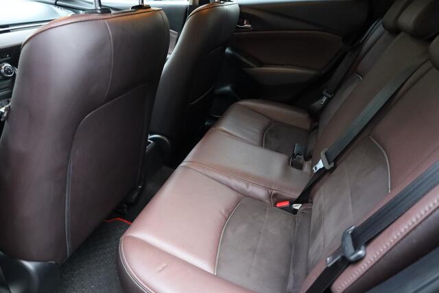 Mazda CX-3 2.0 SkyActiv-G 150 GT-M 4WD LEER/ALCANTARA MEMORY HUD STOELVERW. CAMERA CRUISE CLIMA NAVI LANE-ASSIST DAB PDC 18''LMV