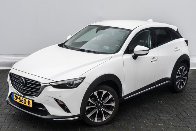 Mazda CX-3 2.0 122 PK SkyActiv-G 120 GT-M | Zwart Leer | 2 e Eign | Automaat | Ned Auto | 29DKM | Trekhaak | Hoge zit / Instap | Clima | Navi | Leer | Camera | Pdc | 18 Inch Lmv |